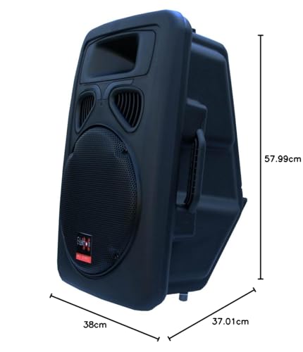 E-Lektron aktives PA Lautsprecher-System Soundanlage mit Media-Player, Bluetooth, integrierte Class-D Endstufe JAD30-B 400W