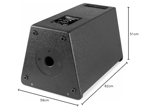 Power Dynamics Combo 1200 - PA Lautsprecher 2.1 DJ Boxen Set, 12 Zoll aktiv Subwoofer, 6,5 Zoll Topteile, Bluetooth, Mobile PA Anlage Komplettset - 1200 Watt - DJ Anlage