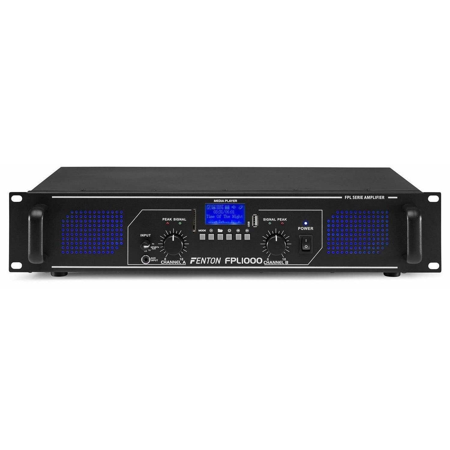 MAX215 PA Lautsprecher Set 4000 W mit Bluetooth Verstärker & 2X 3‑Wege 15″ DJ Lautsprecher, FPL1000 Bluetooth Verstärker mit USB/SD Player & Fernbedienung, inkl. Kabel - Plug & Play Musikanlage