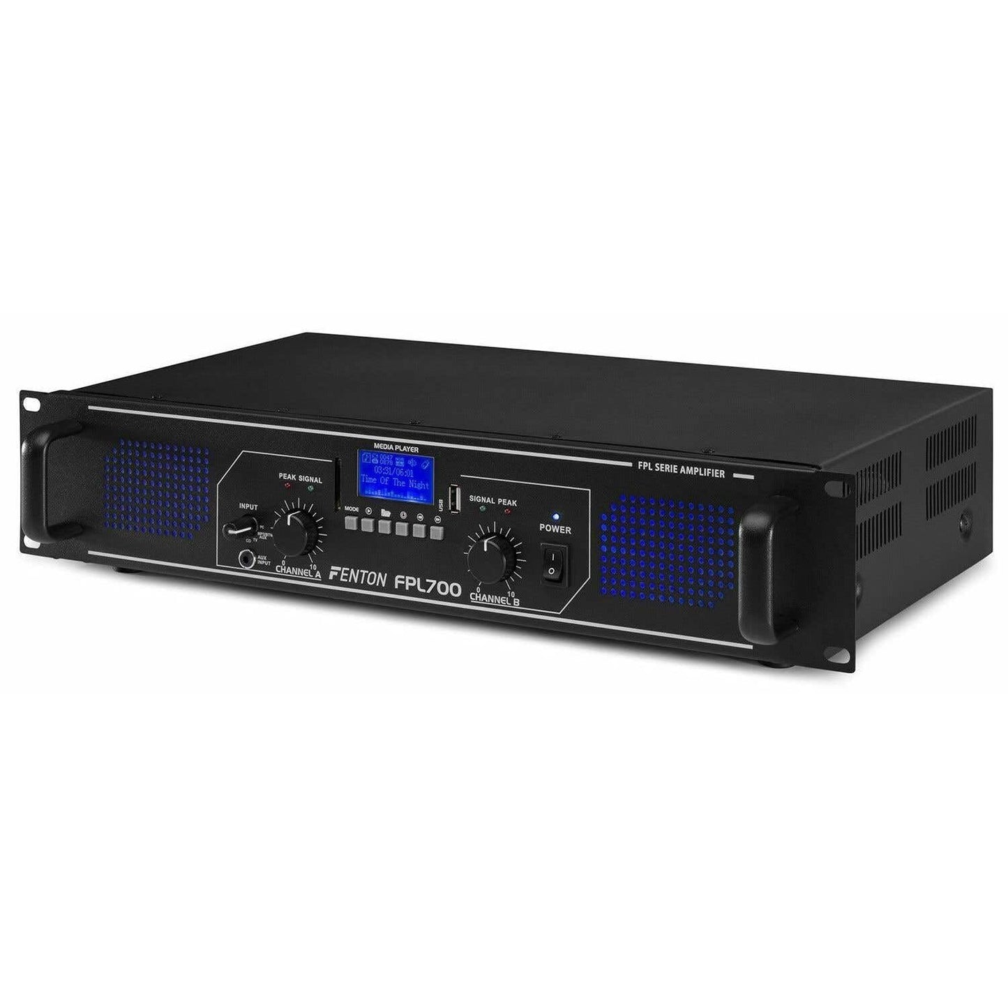 MAX210 PA Anlage Set – 2000W Bluetooth Verstärker & 2x DJ Lautsprecher, USB/SD, Fernbedienung, Plug & Play Musikanlage