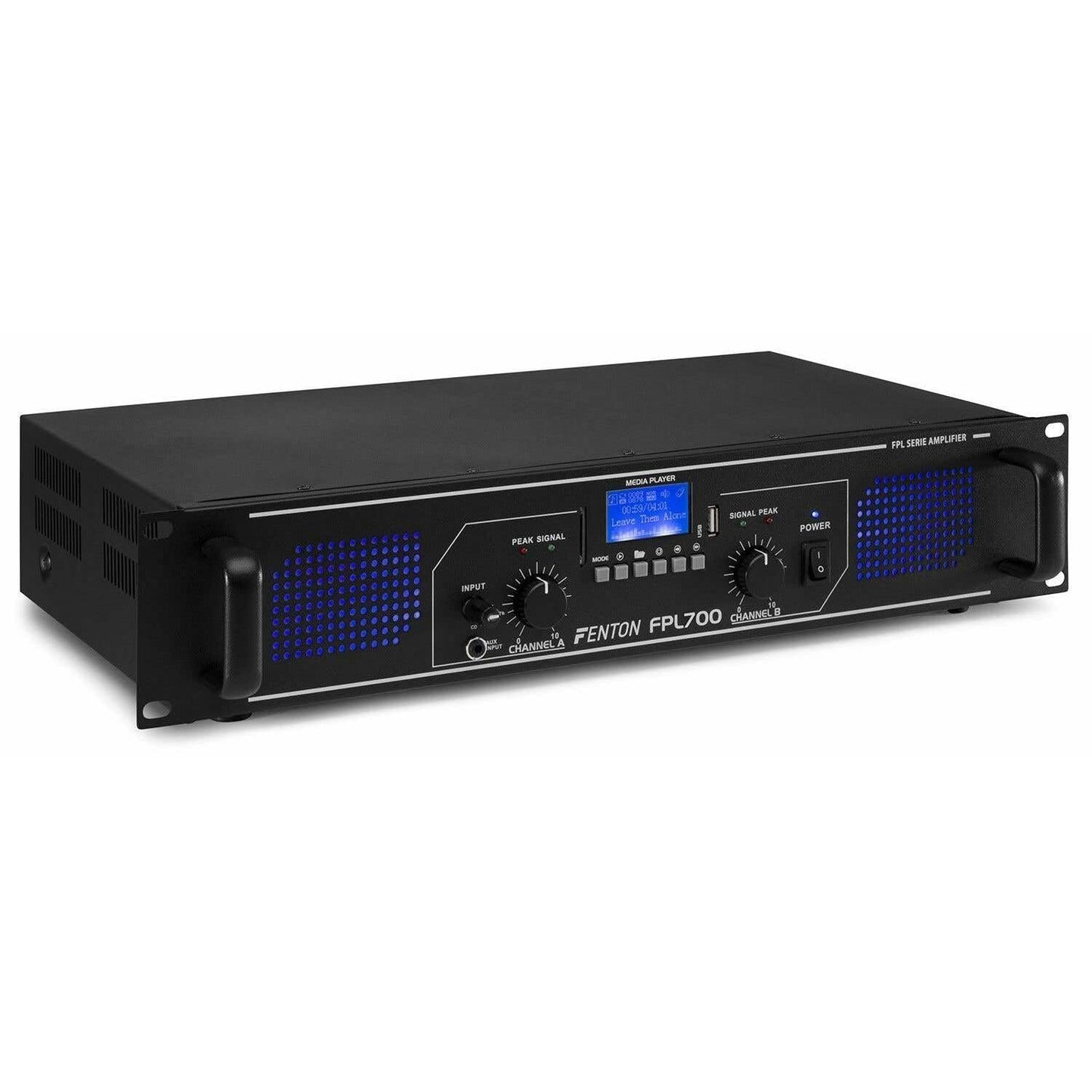 MAX210 PA Anlage Set – 2000W Bluetooth Verstärker & 2x DJ Lautsprecher, USB/SD, Fernbedienung, Plug & Play Musikanlage