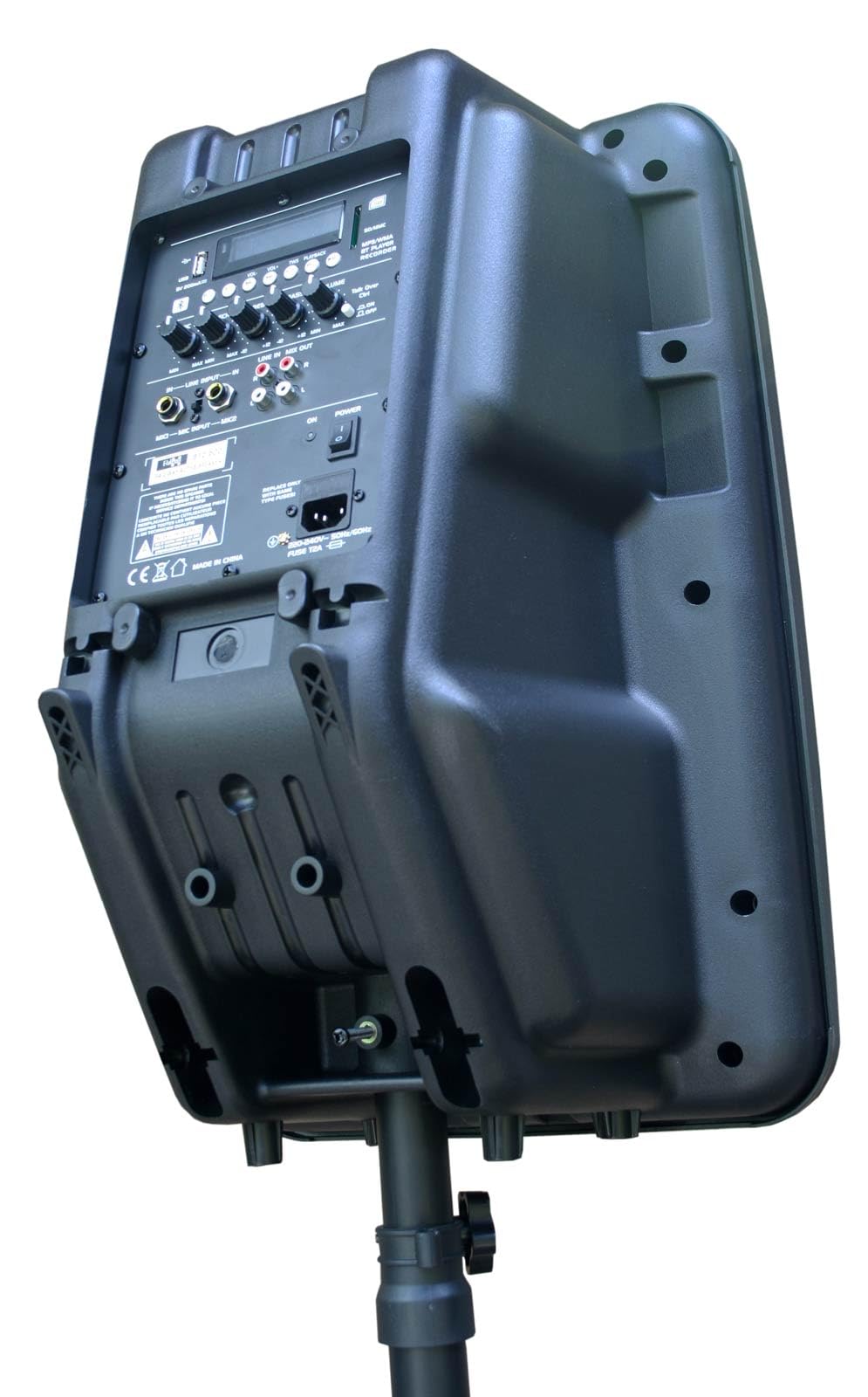 E-Lektron aktives PA Lautsprecher-System Soundanlage mit Media-Player, Bluetooth, integrierte Class-D Endstufe JAD30-B 400W