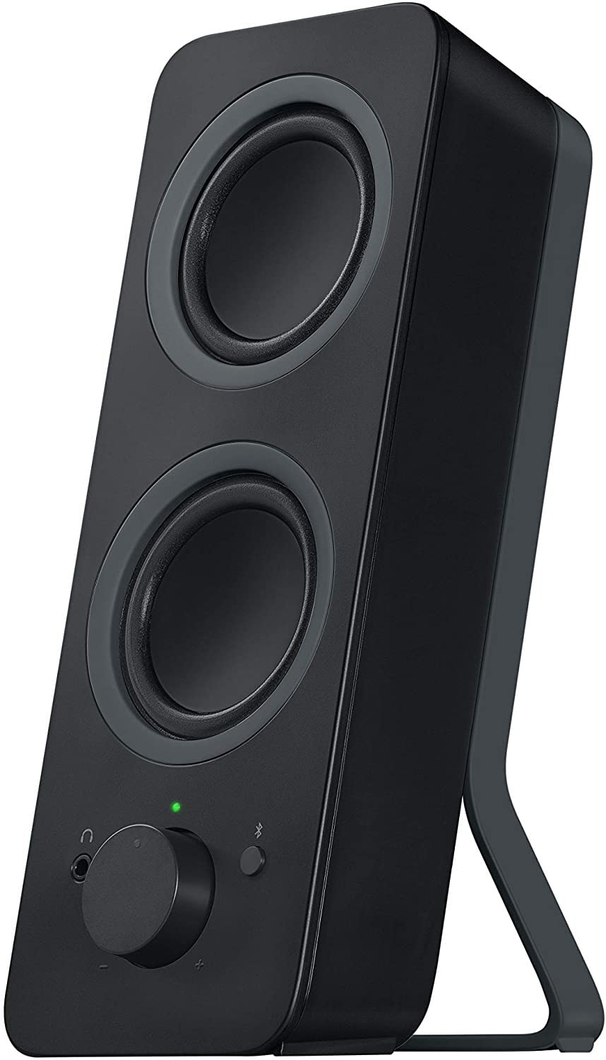 Logitech Z207 Kabellose PC-Lautsprecher, Bluetooth, Stereo Sound, 10 Watt Spitzenleistung, 3.5 mm Eingang, Kopfhörerbuchse, Easy-Switch Feature, EU Stecker, PC/TV/Tablet/Handy - Schwarz