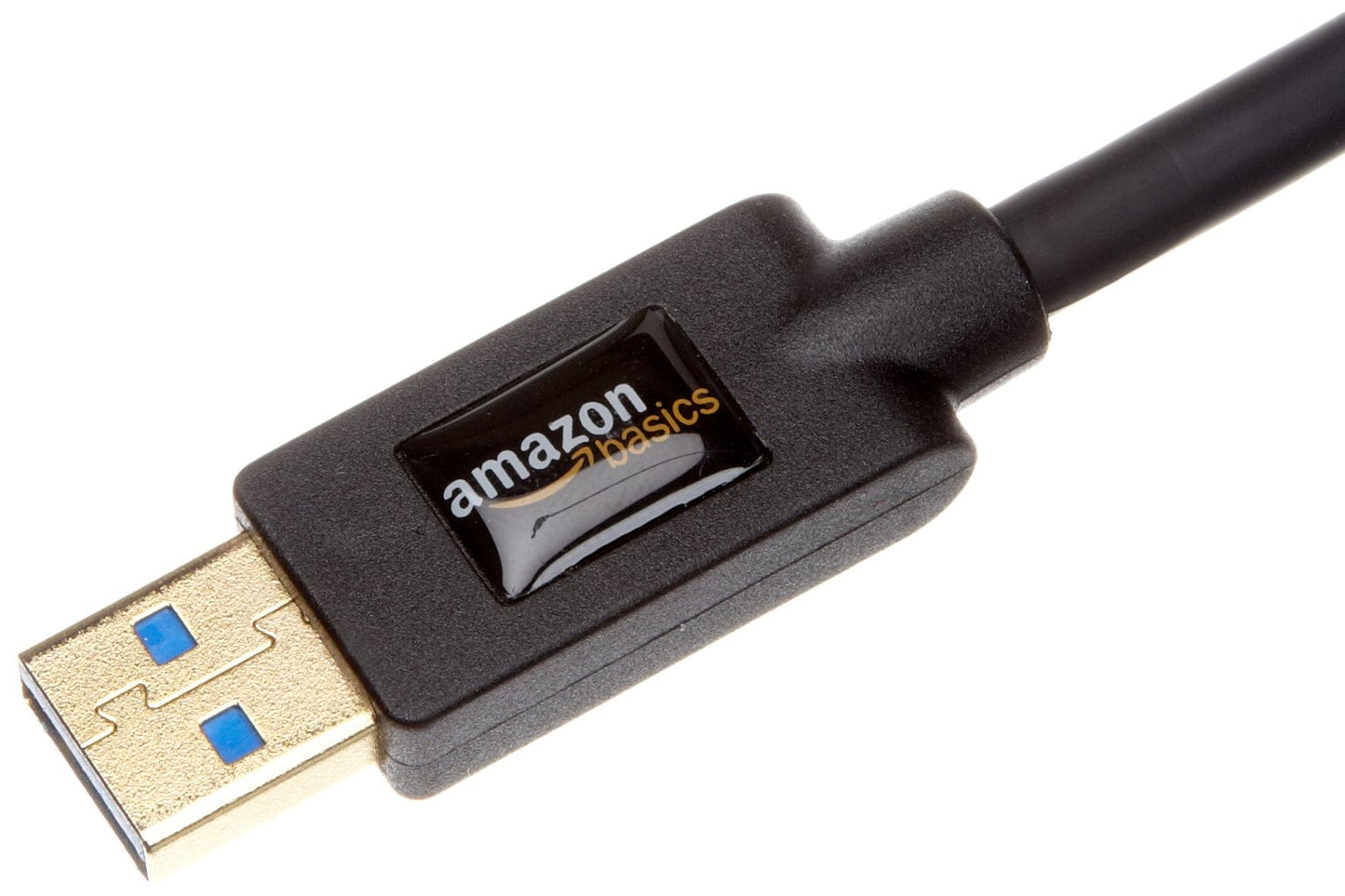 Amazon Basics - PC-Lautsprecher mit dynamischem Sound, USB-Betrieb, Schwarz, 1 Paar & USB 3.0-Verlängerungskabel (A-Stecker auf A-Buchse) 3 m (Abwärtskompatibilität zu USB 2.0 und 1.1)