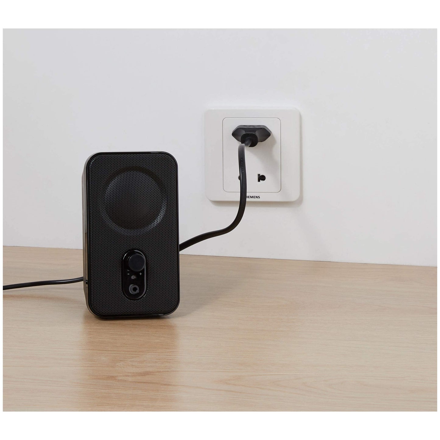 Amazon Basics Computer-Lautsprecher für Schreibtisch oder Laptop , AC-Betrieb (EU-Version), 2 Stück, Schwarz