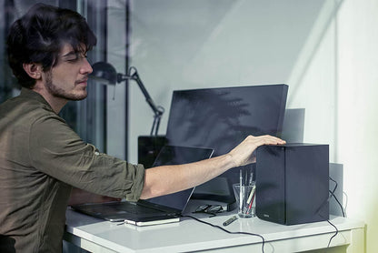 Edifier R980T Aktive 2.0 Lautsprechersystem Paar (24 Watt), 4" PC Regallautsprecher Studio Monitore für Computer --Schwarz