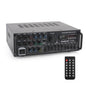 Areyourshop Hifi Verstärker Stereo pa endstufe mit Bluetooth 5.0 2000W Audio Receiver Karaoke FM USB SD AUX, Vorverstärker Hifi 5-Band-EQ-Mixer, 4 Mikr, Verstärker mit Boxen, Tuner Hifi Stereo