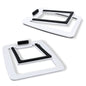 Sanyun SW601 Metall Desktop Lautsprecher Ständer für 3inch Lautsprecher, geneigte Steeal für Computer PC Tischmonitor Lautsprecher, weiß (Paar)