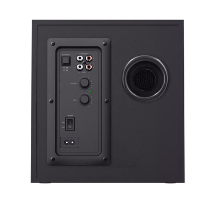 Trust Gaming GXT 38 2.1 Gaming Lautsprechersystem mit Subwoofer (für Smartphone/PC- Tablet, 120 Watt), 19023, Schwarz/Rot