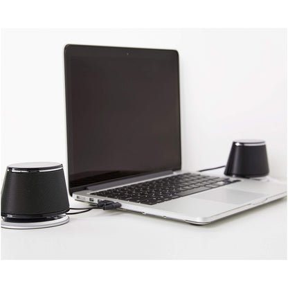 Amazon Basics - PC-Lautsprecher mit dynamischem Sound, USB-Betrieb, Schwarz, 1 Paar & USB 3.0-Verlängerungskabel (A-Stecker auf A-Buchse) 3 m (Abwärtskompatibilität zu USB 2.0 und 1.1)